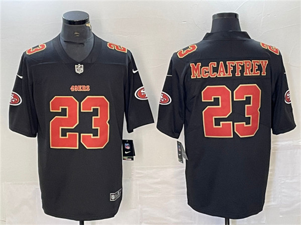 Men's San Francisco 49ers #23 Christian McCaffrey Black Vapor Untouchable Limited Stitched Football Jersey